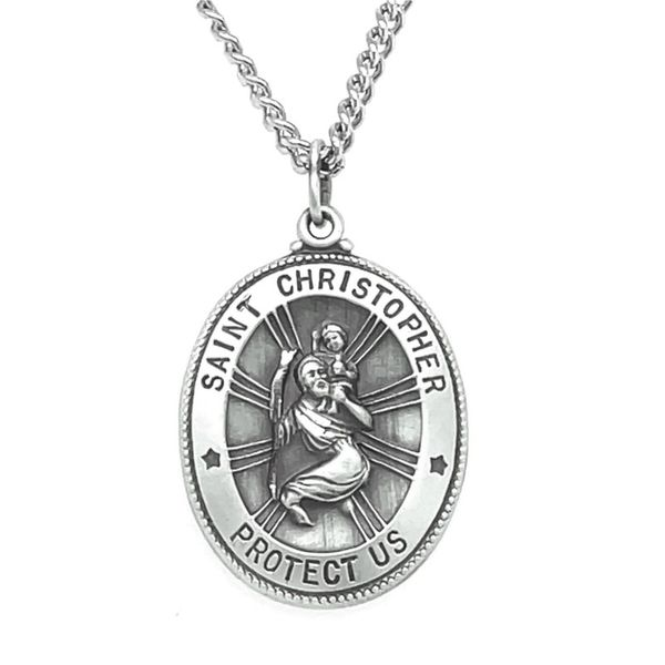 St. Christopher Medal Necklace Goldstein's Jewelers Mobile, AL