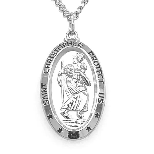 St. Christopher Medal Necklace Goldstein's Jewelers Mobile, AL