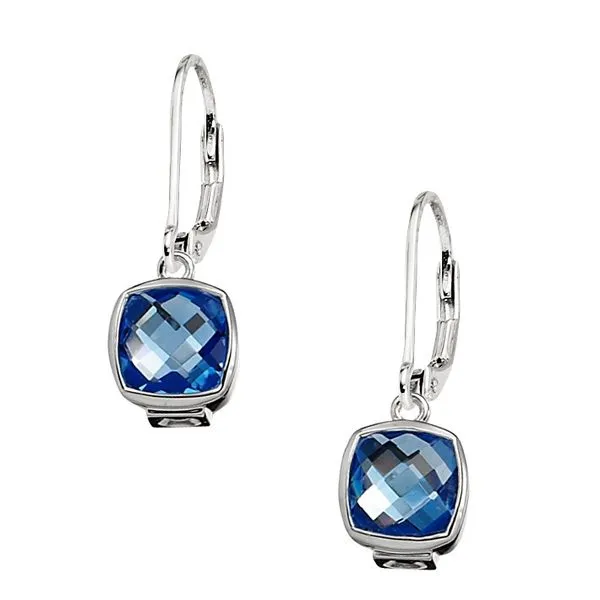 Elle Mystic Blue Quarrz Earrings Goldstein's Jewelers Mobile, AL