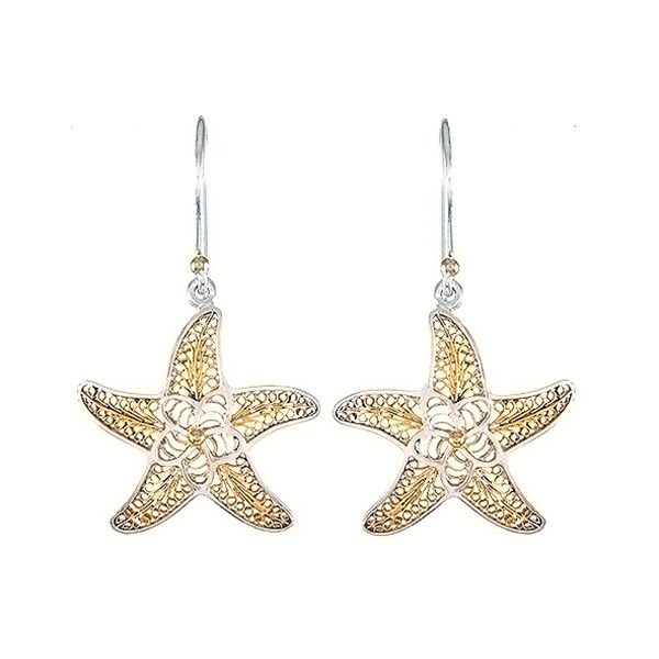 Michou Poseidon's Treasures Starfish Earrings Goldstein's Jewelers Mobile, AL