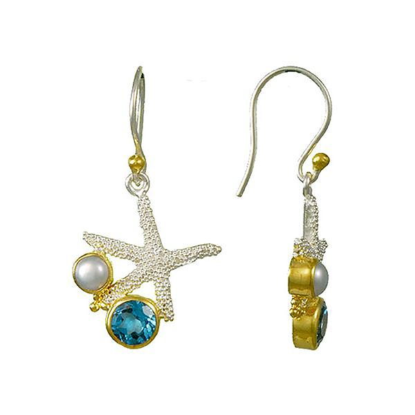 Michou Poseidon's Treasures Starfish Earrings Goldstein's Jewelers Mobile, AL