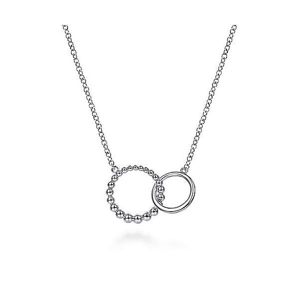 Gabriel Bujukan Beaded Double Circle Necklace Goldstein's Jewelers Mobile, AL