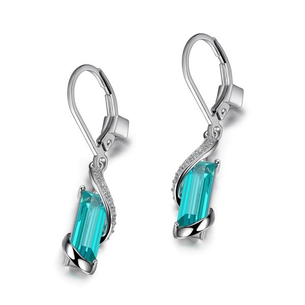 Elle Revolution Mystic Green Quartz Dangle Earrings Goldstein's Jewelers Mobile, AL