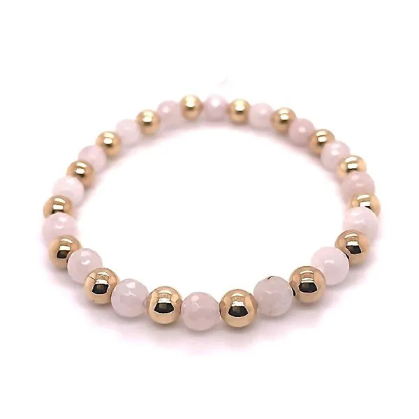 Dee Berkley Rose Quartz and Bead Bracelet Goldstein's Jewelers Mobile, AL