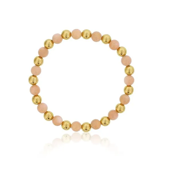 Dee Berkley Pink Moonstone and Bead Bracelet Goldstein's Jewelers Mobile, AL