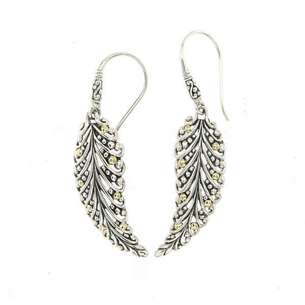 Samuel B Leaf Drop Earrings Goldstein's Jewelers Mobile, AL