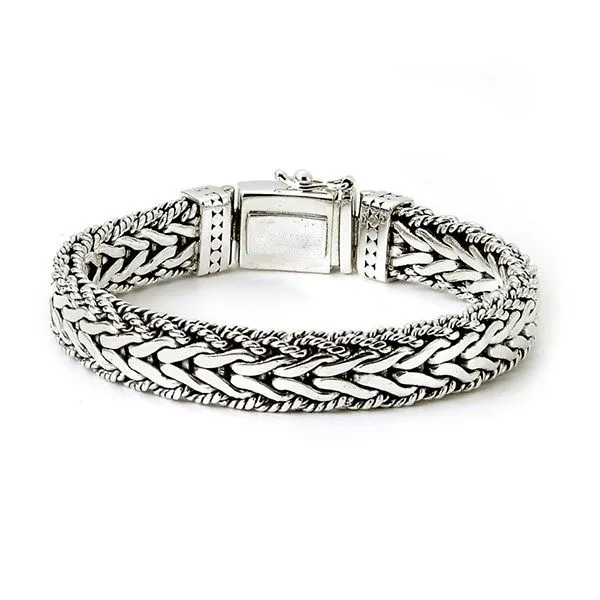 STERLING SILVER WOVEN BRACELET Goldstein's Jewelers Mobile, AL