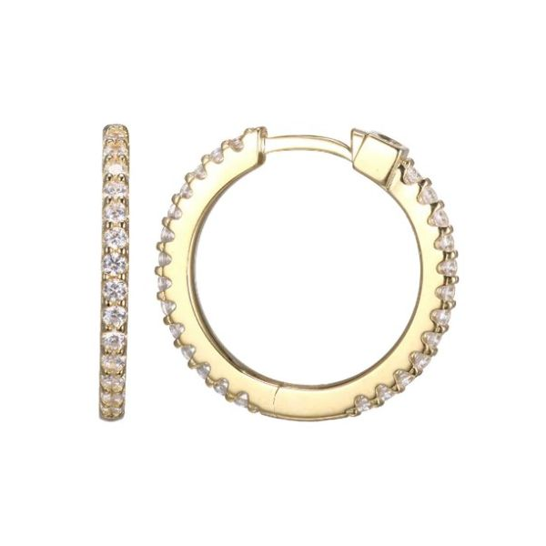 Elle Stardust Hoop Earrings Goldstein's Jewelers Mobile, AL