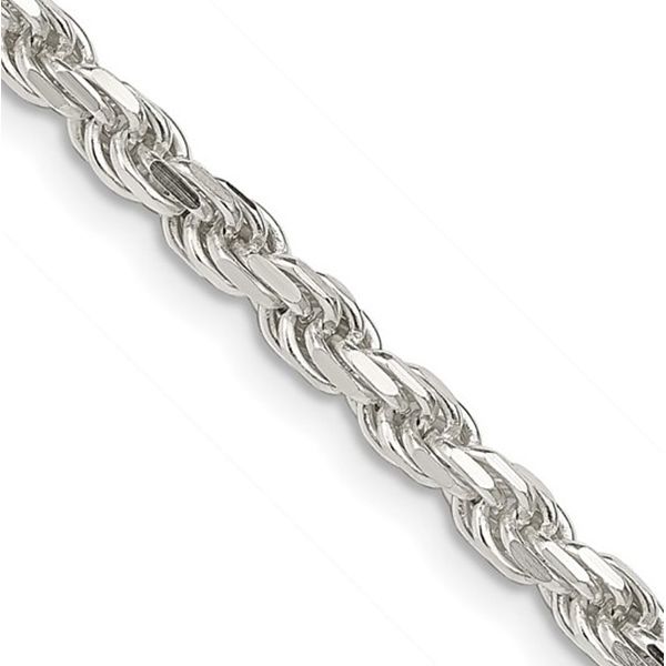 Diamond Cut Rope Chain Image 3 Goldstein's Jewelers Mobile, AL
