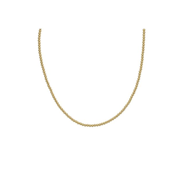 GOLD FILLED 3MM BEAD NECKLACE Goldstein's Jewelers Mobile, AL