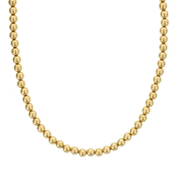 YELLOW GOLD FILLED BEAD NECKLACE Goldstein's Jewelers Mobile, AL