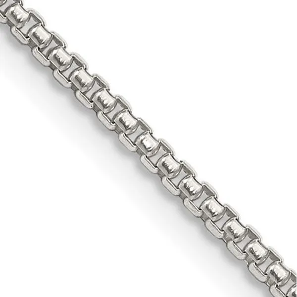 Sterling Silver Box Chain Image 3 Goldstein's Jewelers Mobile, AL