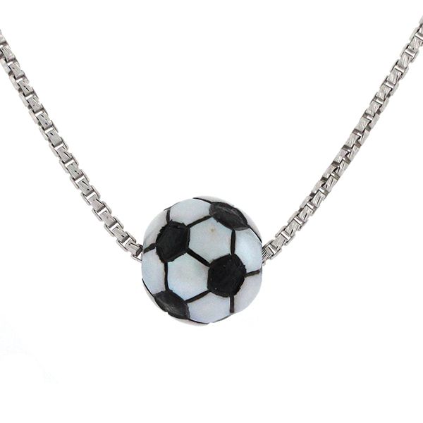 Galatea Carved Pearl Soccer Necklace Goldstein's Jewelers Mobile, AL
