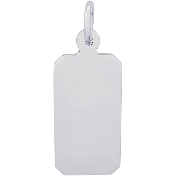 Rectangle Dog Tag Charm Goldstein's Jewelers Mobile, AL