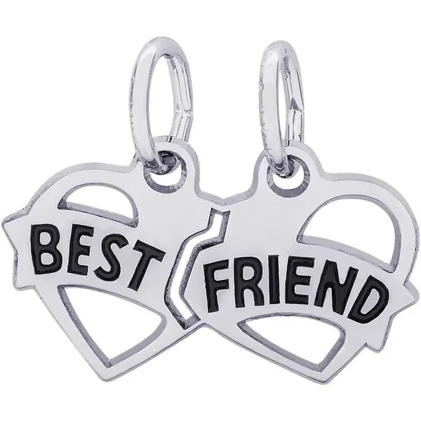 Best Friend Hearts Charm Goldstein's Jewelers Mobile, AL