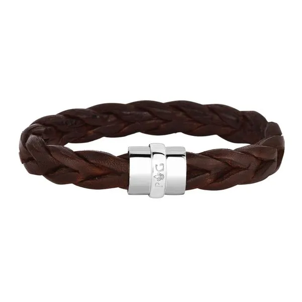 Braided Leather Bracelet Goldstein's Jewelers Mobile, AL