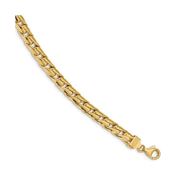 Gold Link Bracelet Image 2 Goldstein's Jewelers Mobile, AL