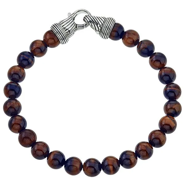 Esquire Tiger's Eye Beaded Bracelet Goldstein's Jewelers Mobile, AL