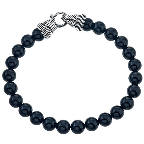 Esquire Onyx Beaded Bracelet Goldstein's Jewelers Mobile, AL