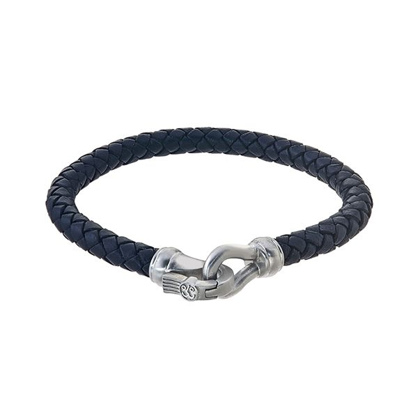 Esquire Woven Leather Bracelet Goldstein's Jewelers Mobile, AL