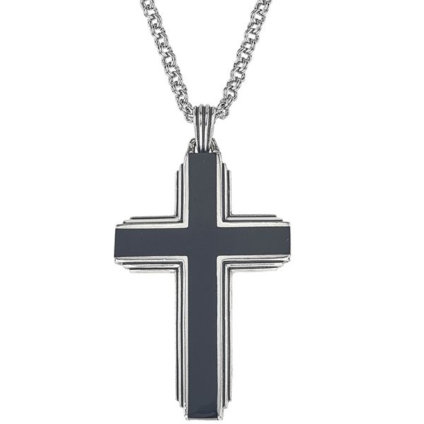 Esquire Black Onyx Cross Pendant Goldstein's Jewelers Mobile, AL