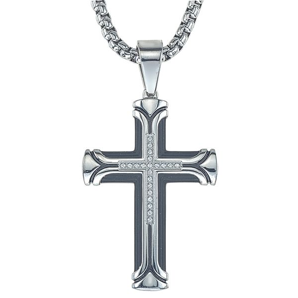 Esquire Diamond Cross Necklace Goldstein's Jewelers Mobile, AL