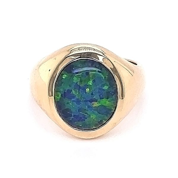 Black Opal Triplet Ring Goldstein's Jewelers Mobile, AL