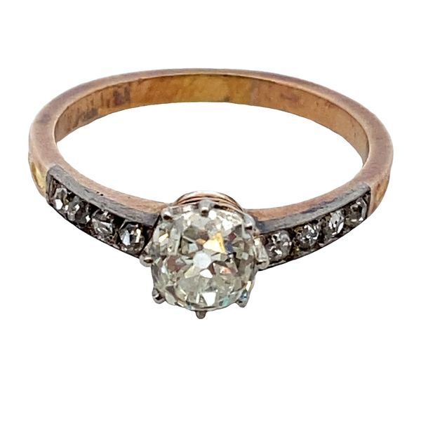 ESTATE 18KY/Plat antique ring with 1.01ct SI1/I old mine cut diamond Graham Jewelers Wayzata, MN