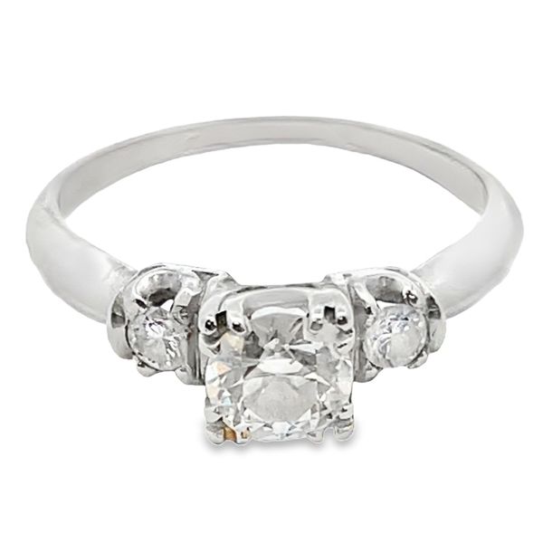 ESTATE 18kw .59ctw dia 3 stone ring Graham Jewelers Wayzata, MN