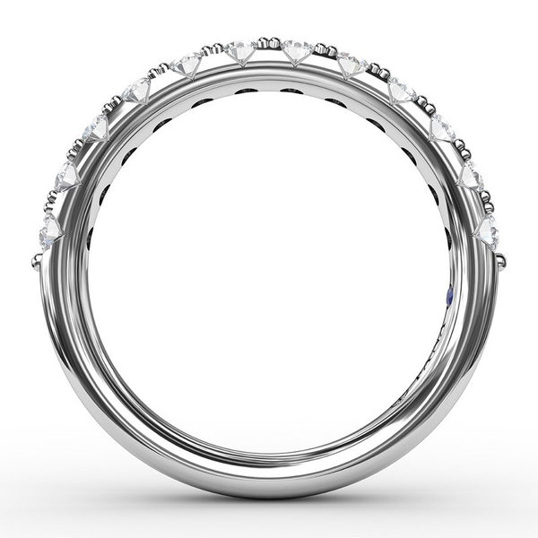 V-Cut Profile Pave Wedding Band Image 2 Graham Jewelers Wayzata, MN