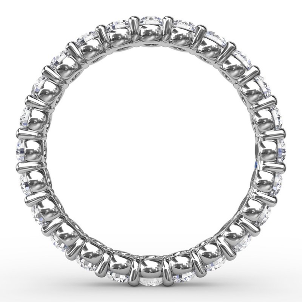 Shared Prong White Gold Eternity Band Image 2 Graham Jewelers Wayzata, MN