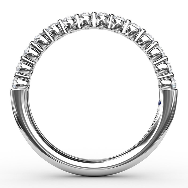 Halfway Shared Prong Wedding Band Image 2 Graham Jewelers Wayzata, MN