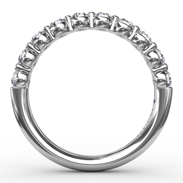 Shared Prong Half Eternity Wedding Band Image 2 Graham Jewelers Wayzata, MN