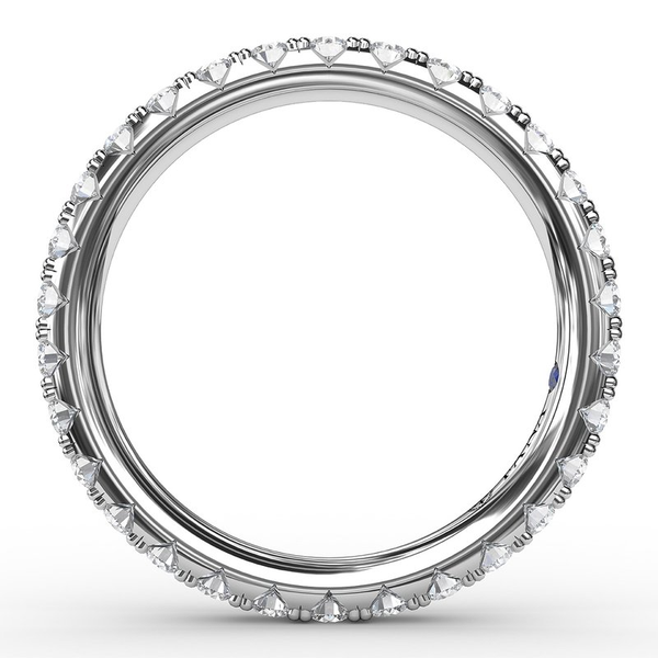 Pave Eternity V-Cut Profile Wedding Band Image 2 Graham Jewelers Wayzata, MN