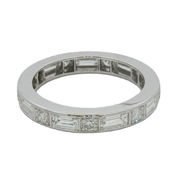 Platinum Oscar Heyman 1.7ctw dia Guard Ring Image 3 Graham Jewelers Wayzata, MN