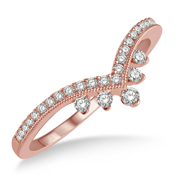 Rose Cheveron Wedding Band Graham Jewelers Wayzata, MN