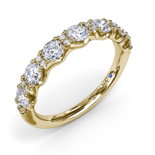 Shared Prong Halfway Band Image 2 Graham Jewelers Wayzata, MN