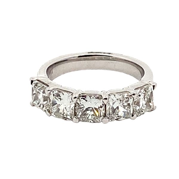 Joshua J Five-Stone Cushion Cut Diamond Ring Graham Jewelers Wayzata, MN
