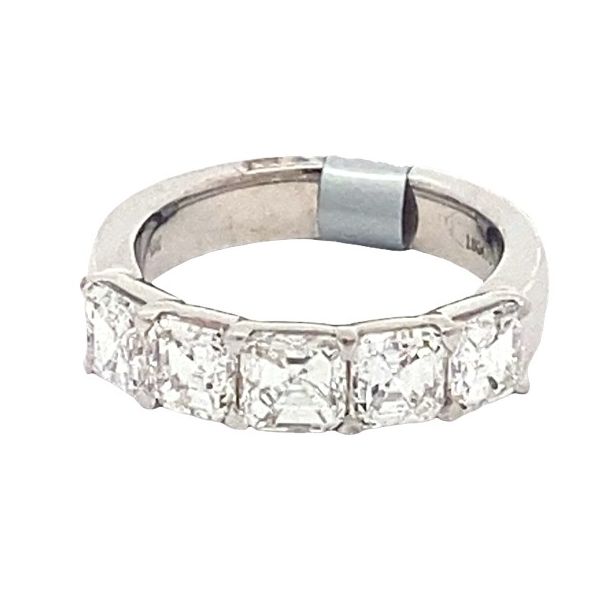 Joshua J.Platinum 2.53ctw dia 5 stone band Graham Jewelers Wayzata, MN
