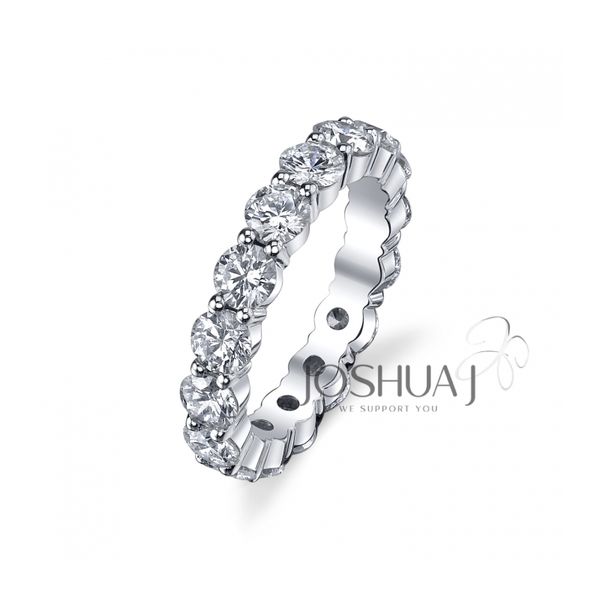 Joshua J.Platinum 3.85ctw dia eternity band Graham Jewelers Wayzata, MN