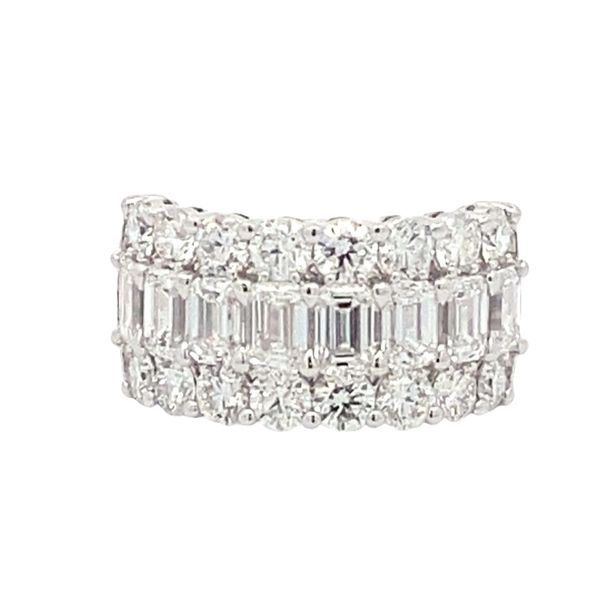 Joshua J.18kw 4.89ctw dia 3-row 1/2way dia band Graham Jewelers Wayzata, MN