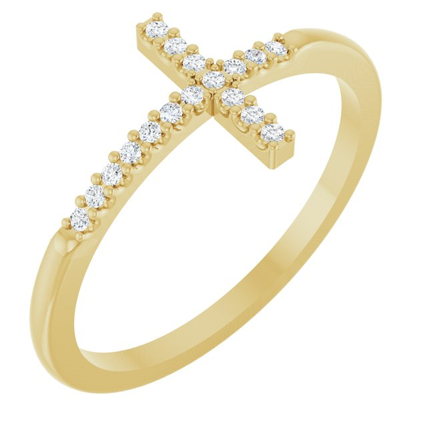 Diamond Sideway Cross Ring Graham Jewelers Wayzata, MN