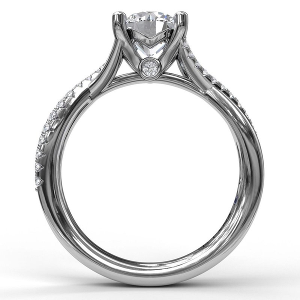 Alternating Twist Diamond Engagement Ring Image 2 Graham Jewelers Wayzata, MN