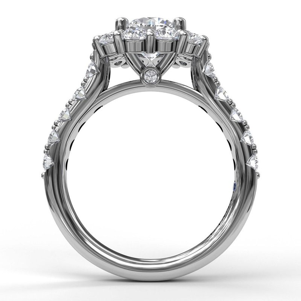 Halo Diamond Engagement Ring Image 2 Graham Jewelers Wayzata, MN