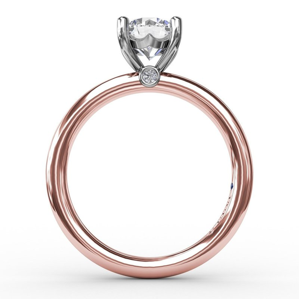 Classic Four Prong Chevron Engagement Ring Image 2 Graham Jewelers Wayzata, MN