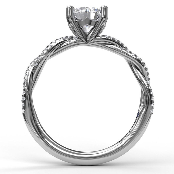 Petite Diamond Twist Engagement Ring Image 2 Graham Jewelers Wayzata, MN
