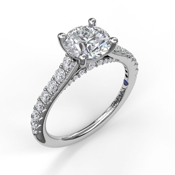 Basket & Side Set White Gold Engagement Rings Graham Jewelers Wayzata, MN