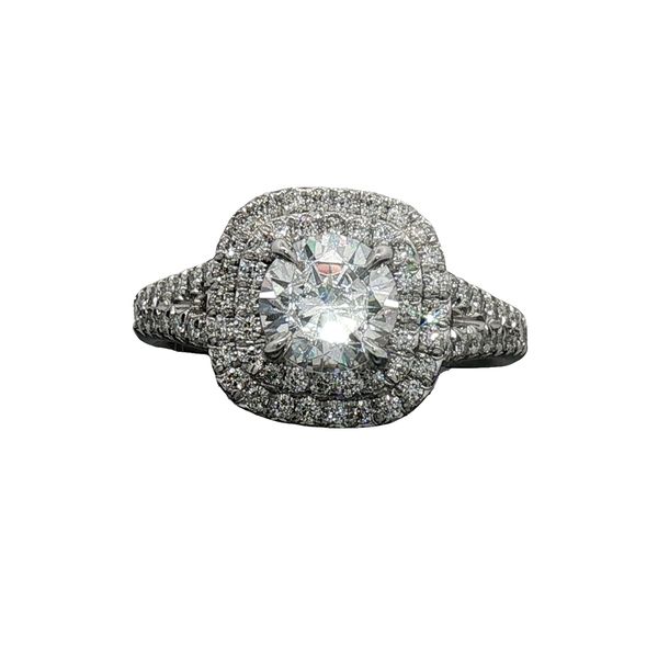 Liberty Double Halo Semi-Mount Vintage Style Engagement Ring Image 2 Graham Jewelers Wayzata, MN