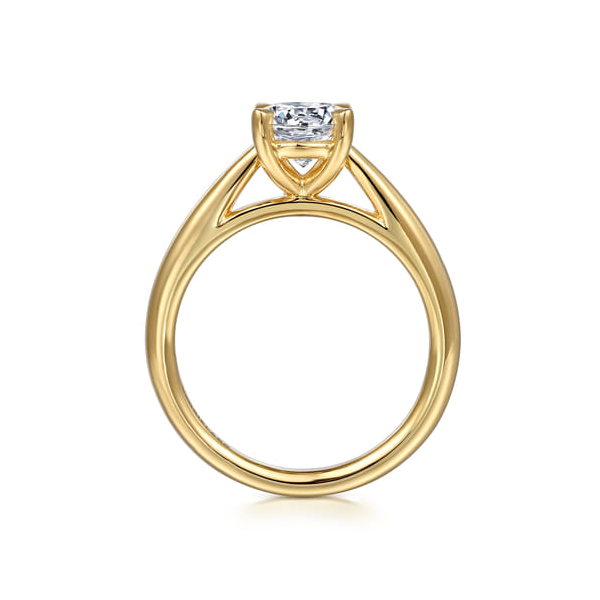 Bambi Yellow Gold Solitaire Engagement Ring Image 2 Graham Jewelers Wayzata, MN