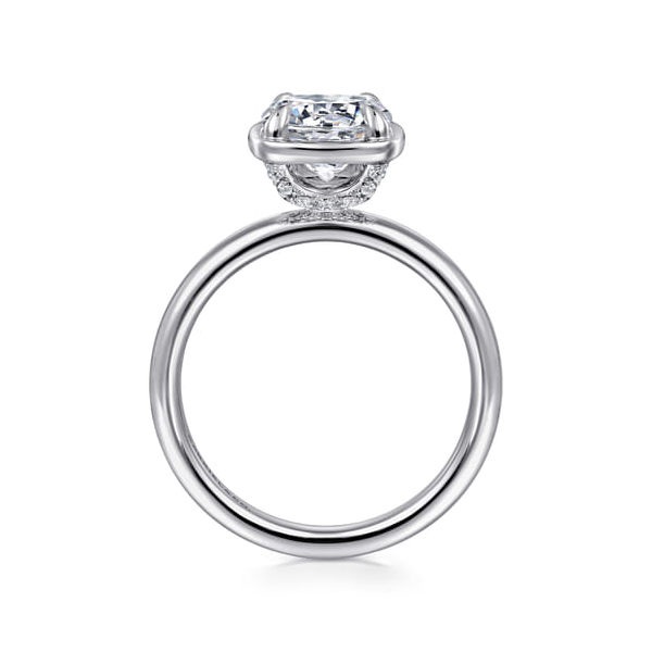 Deedie White Gold Bezel Prong Engagement Ring Image 3 Graham Jewelers Wayzata, MN